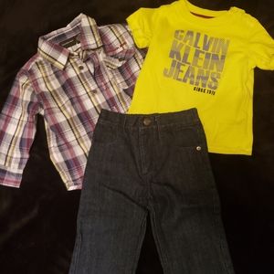 Calvin Klein. 3 piece set. Boys Size 12 month